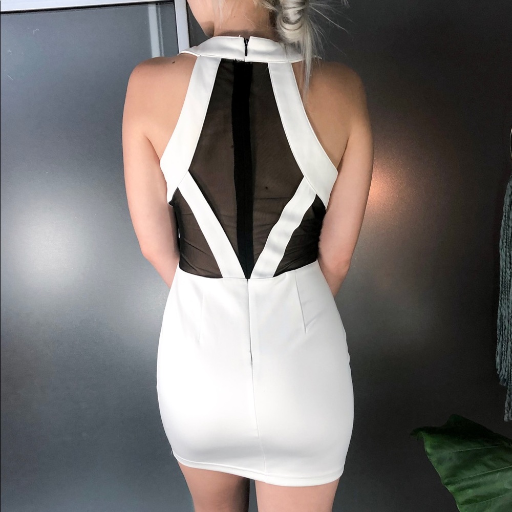 White Bodycon club dress